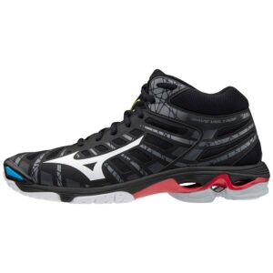 SHOE WAVE VOLTAGE MID BLACK/WHITE/199C MIZUNO scarpe da pallavolo