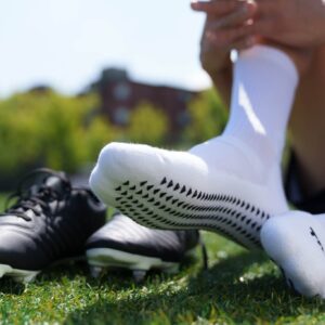 CALZA SOCCER ANTI VESCICA BIANCO TRS